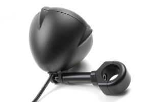 CNC Aluminiumhalter & Zusatzscheinwerfer Vintage für seitliche Rahmenbefestigung