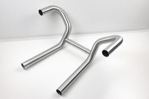 BMW R80 R100 Paralever Edelstahl Krümmer mit Interferenzrohr