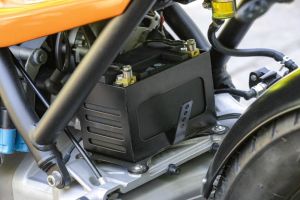 BMW K75 K100 battery box black powder-coated