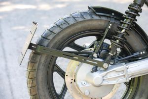 BMW K75 K100 Monolever Kennzeichenträger mittig am Kardan