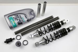 Fahrwerk-Kit  Gabelfedern + Gabeleinsteller + Gasdruckdämpfer 330mm