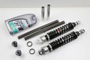 Fahrwerk-Kit  Gabelfedern + Gabeleinsteller + Gasdruckdämpfer 330mm +/-5mm