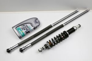 Fahrwerk-Kit  Gabeldämpfungssystem + Gasdruckdämpfer 410mm +/-5mm