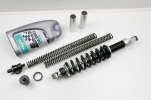 Fahrwerk-Kit  Gabelfedern + Gabeleinsteller + Gasdruckdämpfer 410mm
