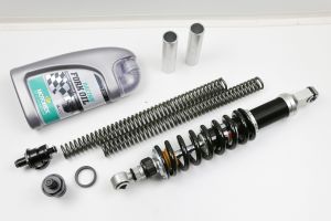 Fahrwerk-Kit  Gabelfedern + Gabeleinsteller + Gasdruckdämpfer 415mm +/-5mm