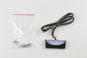 Nummernschildbeleuchtung, schwarz,  E-gepr. UNIVERSAL