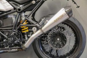 BMW R nineT 14-20 Auspuff Arrow X-Kone Slip on mit ABE tiefe Montage