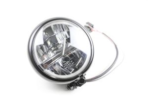 LED-Scheinwerfer Bates 5 3/4 Zoll schwarz matt, Befestigung unten