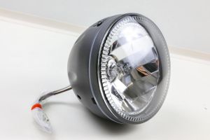 Scheinwerfer 5 3/4 Zoll seitliche Befestigung black